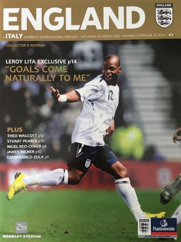 2007 - ENGLAND v ITALY (UNDER 21s) - FIRST GAME AT NEW WEMBLEY!